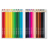 Карандаши цветные утолщённые 24 цвета Brauberg Kids 181879 01